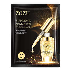 <span class=keywords><strong>Masque</strong></span> facial en feuille souple ZOZU <span class=keywords><strong>Supreme</strong></span> 24K Golden Vitamin C Crystal 25ml, <span class=keywords><strong>masque</strong></span> hydratant en profondeur, nourrissant, anti-âge, avec feuille d'or - Product Image 2