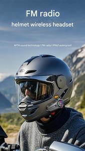 Casque de <span class=keywords><strong>moto</strong></span> F10 Casque sans fil avec radio FM et étanche - Product Image 2