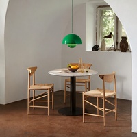 Chaise de salle à manger en bois massif de design européen moderne, meubles durables pour la maison