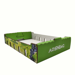 Boîtes d'emballage rigides en carton ondulé personnalisées en usine, cartons pour fruits et légumes, plateau d'emballage pour cerises - Product Image 2