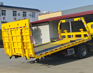 Nouveau modèle d'usine, Grue <span class=keywords><strong>de</strong></span> dépannage diesel manuelle à <span class=keywords><strong>plateau</strong></span> plat entièrement abattable, taille personnalisée, Marque SVP, Émission EURO 5 - Product Image 5