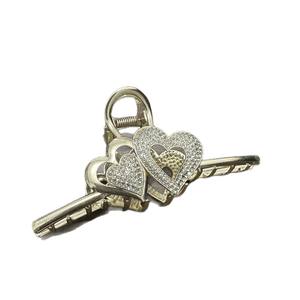 Nouvelle pince à cheveux en alliage de diamant <span class=keywords><strong>vintage</strong></span> surdimensionnée de luxe avec perle en métal et strass, design cygne, décoration de cheveux - Product Image 4