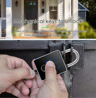 TUYA 또는 TTlock BLE 스마트 자물쇠 아웃 도어 자물쇠 방수 지문 암호 안전 자물쇠 키 카드