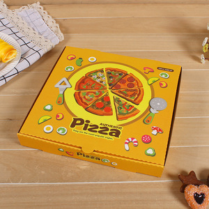 7/9/12/14 Zoll Pizzas ch achtel Biologisch abbaubare Wellpappe schachtel zum Mitnehmen Rechteckige Pizzas ch achtel - Product Image 4