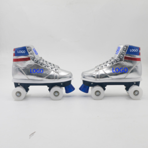 Junran scarpe pattini a rotelle nuovo modello trionfa in oro scarpe firmate da Skate rotolanti alte <span class=keywords><strong>argento</strong></span> - Product Image 4