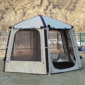 Tenda con Telaio in Legno Stampata per 4 <span class=keywords><strong>Stagioni</strong></span>, Certificata FDA LFGB, per Casa, Campeggio e Giardino, Portatile, Traspirante e Impermeabile - Product Image 6