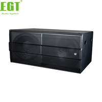 Subwoofer double 18 pouces haute puissance, basse passive avec fréquences très basses pour concerts en plein air, festivals, discothèques, scènes live