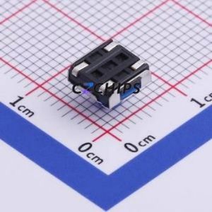 K2-1156UP-F4SW-05 Tactile Switch SMD Switch Single Pole Single Throw Round Button 2.5N Vertical Mount - Product Image 2