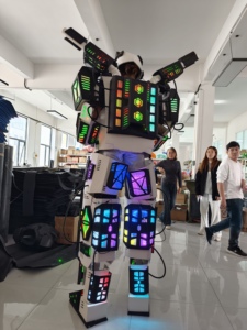 Costume de <span class=keywords><strong>robot</strong></span> LED pour cosplay, en matériau EVA, 2,7 m, géant, corps entier, éclairage RGB multi-zones, pour défilés en centre commercial, spectacles sur scène, cosplay - Product Image 3