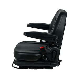 Siège de tracteur de chariot élévateur Grammer à Suspension mécanique confortable imperméable en PVC noir - Product Image 3