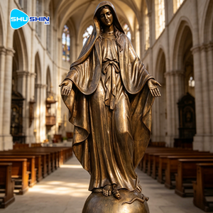Statue de <span class=keywords><strong>la</strong></span> Vierge Marie en bronze grandeur nature, moderne, religieuse, catholique, pour l'extérieur, sculpture de <span class=keywords><strong>Notre</strong></span>-<span class=keywords><strong>Dame</strong></span>, moulage antique plaqué, sur mesure pour église - Product Image 5