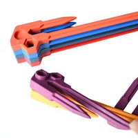 Piquets de fixation pour tentes de camping et auvents, cordes anti-vent, accessoires en nylon renforcé épais de 20 cm