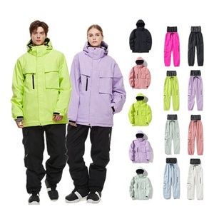 Traje de Esquí de <span class=keywords><strong>Alta</strong></span> <span class=keywords><strong>Gama</strong></span>, Unisex, Holgado, Cortavientos, Impermeable y Cálido para Invierno, Chaqueta y Pantalones de Esquí para Hombre y Mujer, Éxito de Ventas 2026 - Product Image 1