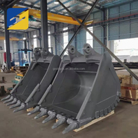 Harga Grosir Pabrik Excavator Attachment Har-dox500 Heavy Duty Rock Bucket Grab Auger Construction Rakes Machinery