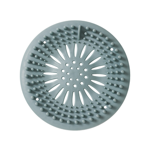 Cubierta de silicona con forma de flor para desagüe de ducha, atrapapelos con ventosa para cocina - Product Image 3