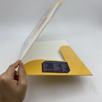 Carpeta de Presentación de Papel Impreso a Todo Color, con Troquelado y Recubrimiento UV, para Archivos Comerciales