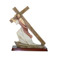 Jésus Vierge Marie Statues En Résine Décor Chrétien De Noël Peint Chiffres Polyrésine Religieux Souvenirs GiftsCrafts Christian