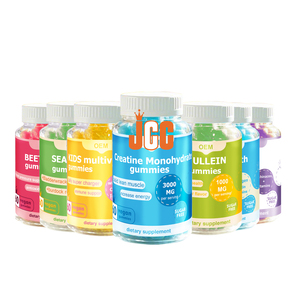 Suplemento Pre-Entrenamiento de Marca Blanca para Apoyo Energético Muscular para Adultos, Gomitas de Creatina Monohidratada Deportiva - Product Image 1