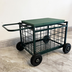 <span class=keywords><strong>Chariot</strong></span> <span class=keywords><strong>de</strong></span> jardin pliable avec plateau <span class=keywords><strong>de</strong></span> <span class=keywords><strong>rangement</strong></span>, capacité <span class=keywords><strong>de</strong></span> charge lourde, structure métallique, siège, pour la maison, le jardin, la pépinière, <span class=keywords><strong>chariot</strong></span> à outils - Product Image 5