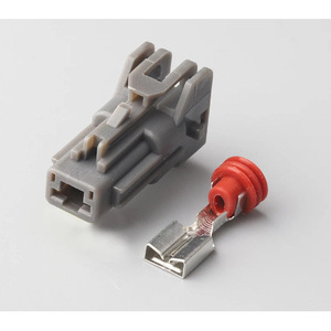 Conector Automotriz Mitsubishi Canter de 1 Vía, Gris, PBT, IP20, Terminal Macho-Hembra para Arnés de Cableado de Faros - Product Image 2