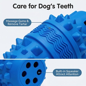 Jouets pour chiens sur mesure pour les mâchoires agressives, jouet interactif en caoutchouc naturel à mâcher et qui couine pour les races moyennes et grandes - Product Image 3