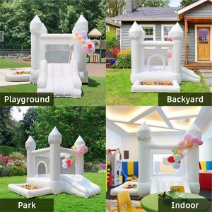 Vente flash : Mini château gonflable blanc pour enfants de 9*9*7 pieds, château gonflable commercial de petite taille pour les fêtes - Product Image 6