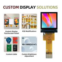 Layar LCD TFT Penuh Warna 0,85 Inci, IC Driver ST7735, Resolusi 128*128, Antarmuka SPI 4-Kabel, Konektor 12-Pin