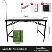 Table tactique modulaire extensible pour l'extérieur, surface peinte imperméable, compatible avec les modules de cuisson pour pique-nique et barbecue