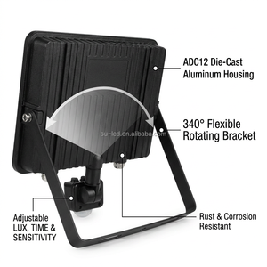 Projecteur <span class=keywords><strong>de</strong></span> sécurité extérieur IP66 10000lm 100w avec détecteur <span class=keywords><strong>de</strong></span> <span class=keywords><strong>mouvement</strong></span> <span class=keywords><strong>LED</strong></span> pour maison, allée, jardin, porte, garage - Product Image 3