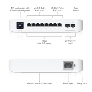 สวิตช์จัดการ Pro 8 PoE รับประกัน 1 ปี 48+ พอร์ต USW-Pro-8-PoE (120W) - Product Image 3