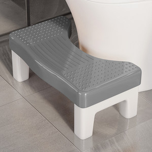 Toilet Stool Non Slip Plastic <b>Footrest</b> 40x22x17 Cm For Bathroom Use - Product Image 1