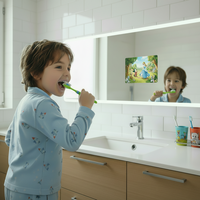 Miroir intelligent haut de gamme avec système Android, haut-parleur Bluetooth, conception anti-buée, Youtube, Netflix, Spotify pour salle de bain de luxe