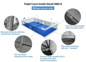 Suelo de tenis al aire libre estándar internacional de nuevo diseño del fabricante INOLP para pistas de pádel, suelo deportivo - Product Image 2