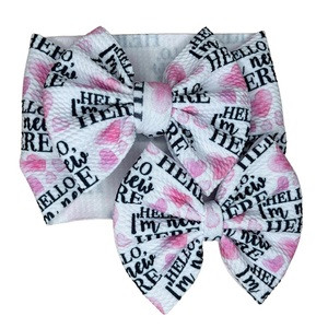 कस्टम प्रिंटिंग बेबी हेडबैंड और धनुष बेबी लड़कियों के बाल सहायक - Product Image 3