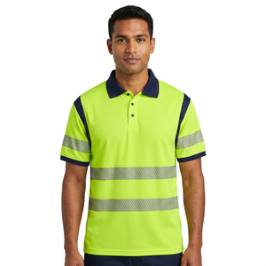 เสื้อโปโลนิรภัย Clush Industries 2026 รุ่นใหม่ ผ้าโพลีเอสเตอร์/คอตตอน ระบายอากาศได้ดี แขนสั้น สำหรับทุกเพศ ตรวจจับเศษโลหะได้ เหมาะสำหรับงานอุตสาหกรรม - Product Image 1