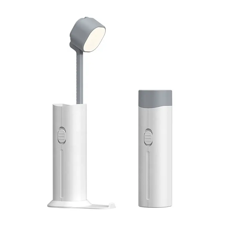 Güç banka ile Yipin OEM katlanabilir el feneri kablosuz Led masa lambası telefon tutucu, taşınabilir USB şarj edilebilir masa vantilatörü işık lambası
