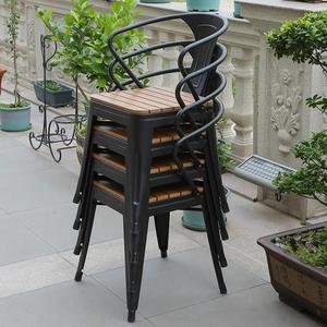 Set da Giardino Moderno di Lusso a 2 Posti in <span class=keywords><strong>Plastica</strong></span> Effetto Legno, Impermeabile, Anticorrosione, Resistente ai Raggi UV, per Balcone e Parco - Product Image 5