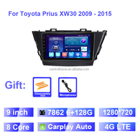 Aijia Fournisseur 10IN Pour Toyota Prius XW LHD 2009-2015 Android GPS Accessoires Radio Stéréo Carplay Lecteur DVD Android Autoradio