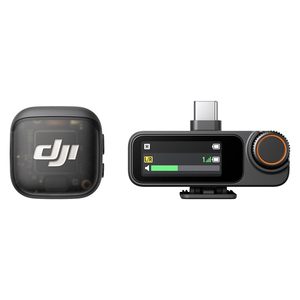 Microphone sans fil DJI Mic 3, 1 émetteur + 1 récepteur, transmission 400 m, réduction du bruit pour l'enregistrement de vlogs et d'interviews - Product Image 1