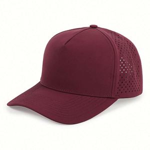 Gorras de Golf Casuales de Verano con Logotipo Personalizado, Gorra de Béisbol Snapback de 6-5 Paneles con Perforaciones Láser, Estilo Vintage con Tela Común - Product Image 4