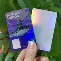Cartes d'identité d'hologramme de luxe en plastique Pvc Rfid Nfc d'impression personnalisée en vrac