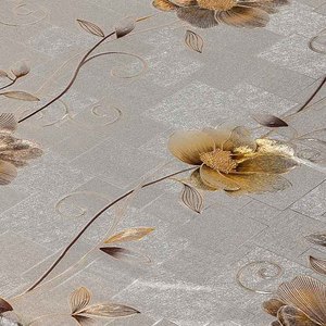 Boen kim loại in nhựa Khăn trải bàn bao gồm cuộn tùy chỉnh Vàng Emboss <span class=keywords><strong>PVC</strong></span> bảng vải cho nhà Pano De Mesa - Product Image 4