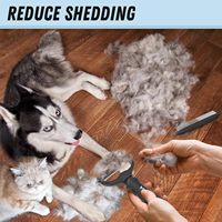 Brosse de toilettage pour animaux de compagnie en acier inoxydable Elecpet, peigne métallique pour chiens, grattoir pour sous-四rêge, outil d'élimination des poils pour animaux à poils longs
