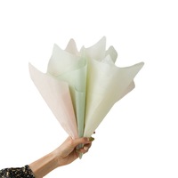 Papier d'emballage en coton floral, papier intérieur imperméable extractible, fournitures d'emballage floral en gros