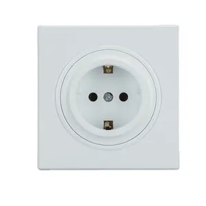 Interruptor de pared de alta calidad personalizado, estándar de la UE, para casa de vidrio, enchufes eléctricos e interruptores de pared
