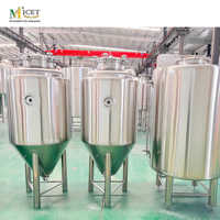 Cuve de Fermentation Conique à Double Enveloppe 200L en Acier Inoxydable – Fermenteur de Bière Industriel pour Brasserie
