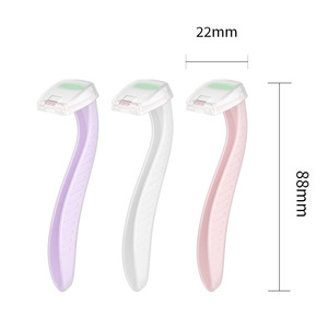 Mini rasuradora labial para mujer, hoja de acero inoxidable con red protectora, herramienta para afeitar la cara, uso general para la población. - Product Image 3