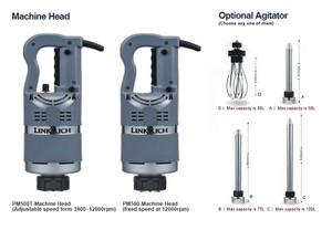 Xách tay đa chức năng điện Tay Máy xay sinh tố với push button phổ công nghiệp Mixer Glass Máy ép trái cây nhà bếp khách sạn sử dụng - Product Image 4