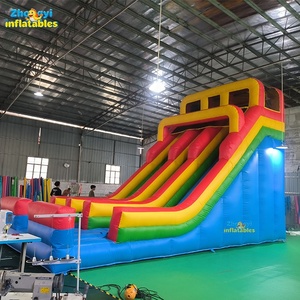 <span class=keywords><strong>Château</strong></span> <span class=keywords><strong>gonflable</strong></span> géant d'extérieur pour adultes avec toboggan aquatique, double piste, toboggans gonflables commerciaux <span class=keywords><strong>à</strong></span> <span class=keywords><strong>vendre</strong></span> - Product Image 1