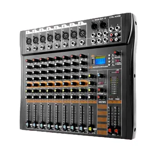 Ct8usb Best Verkopende Audio Mixer Console Usb 8-kanaals Audio Muziek Geluid Dj Mixer